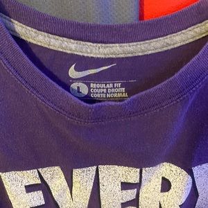 🟣PURPLE “EVERYGAME IM HUSTLIN” NIKE TEE🟣
